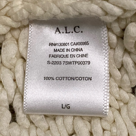 NWT A.L.C. Hadley Cream Sweater Tank - Sz L - Picture 8 of 9